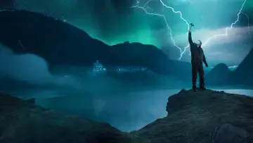 Backdrop for the TV series "Ragnarok" #1442069
